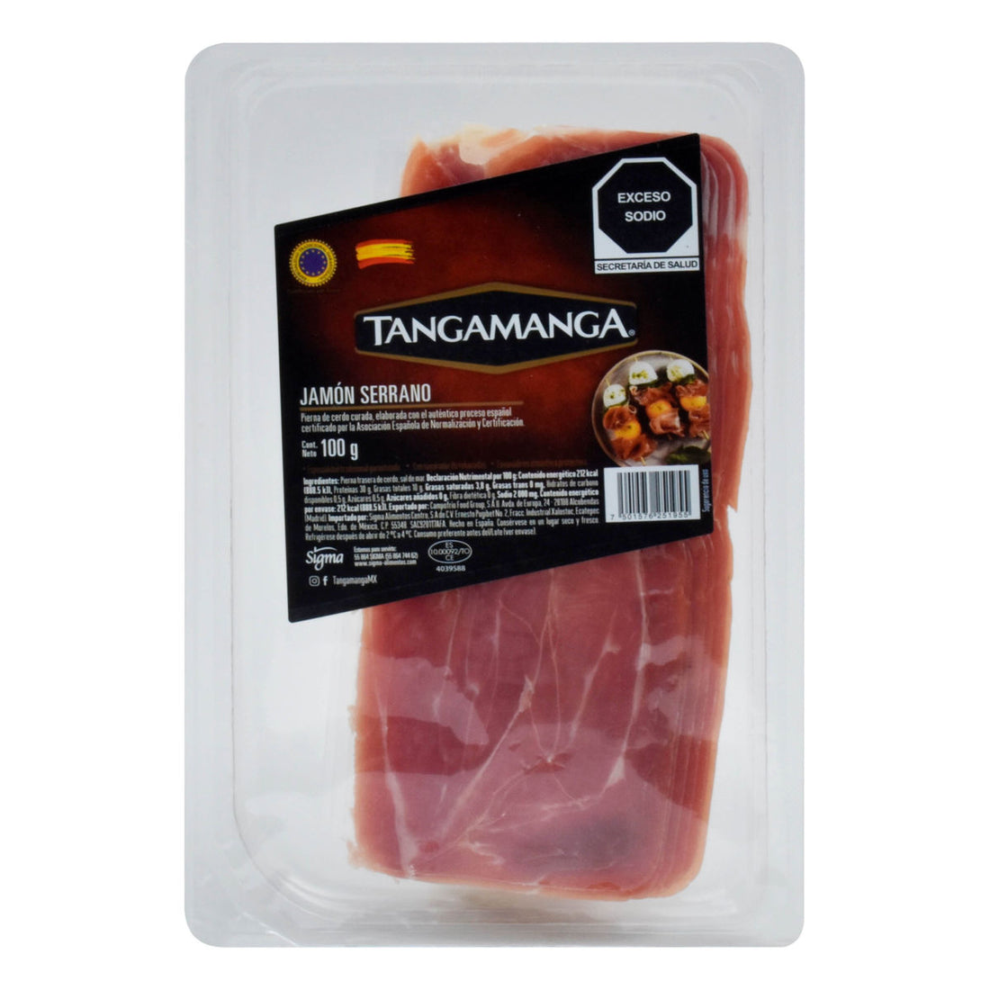 Jamon Serrano 100g Tangamanga Foogo 3808