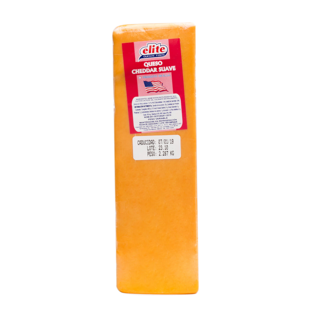 Queso Cheddar granel